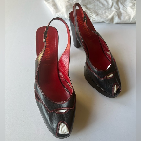 MIU MIU platforms black size EU41, US 10-10.5 - Picture 9 of 15